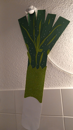 Kabelverkleidung in Form eines Lauchs